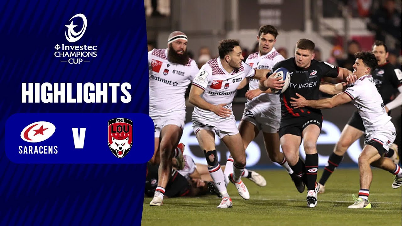 Extended Highlights - Saracens v Lyon Round 4 │ Investec Champions Cup 2023/24