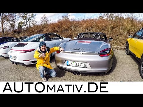 Abgasanlagen-Test: Porsche 911 Targa 4 GTS, 981 Boxster GTS, 718 Boxster S, Golf R Akrapovic