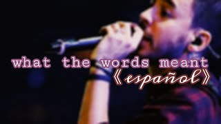MIKE SHINODA | What the words meant (SUB ESP)