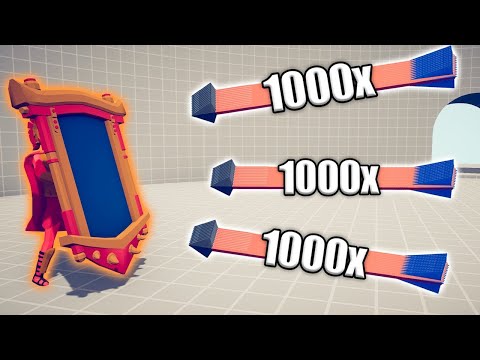 SPARTAN MIRROR SHIELD vs 1000x OVERPOWERED UNITS - TABS | Totally Accurate Battle Simulator 2025