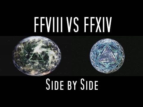 Eden Comparison - FFVIII vs FFXIV Side by Side