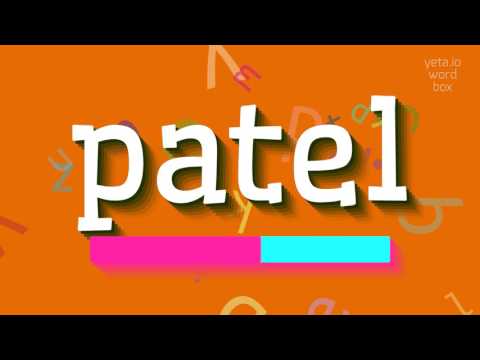 HOW TO PRONOUNCE PATEL? #patel