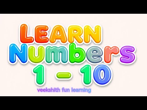 Learn Numbers 1 to 10 | Numbers 1–10 for Kids | VEEKSHITH FUN LEARNING (VFL)| Counting 1 to 10 |