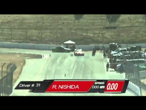 Robbie Nishida on the track at round 6 of Formula Drift Score: 0