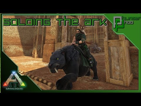 Soloing the Ark S4E96 - CHASM BASE - BUILDING A MASSIVE ADOBE BASE