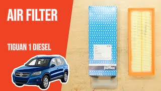 Youtube thumbnail of video "How to replace the air filter Tiguan mk1 2.0 TDI 💨"