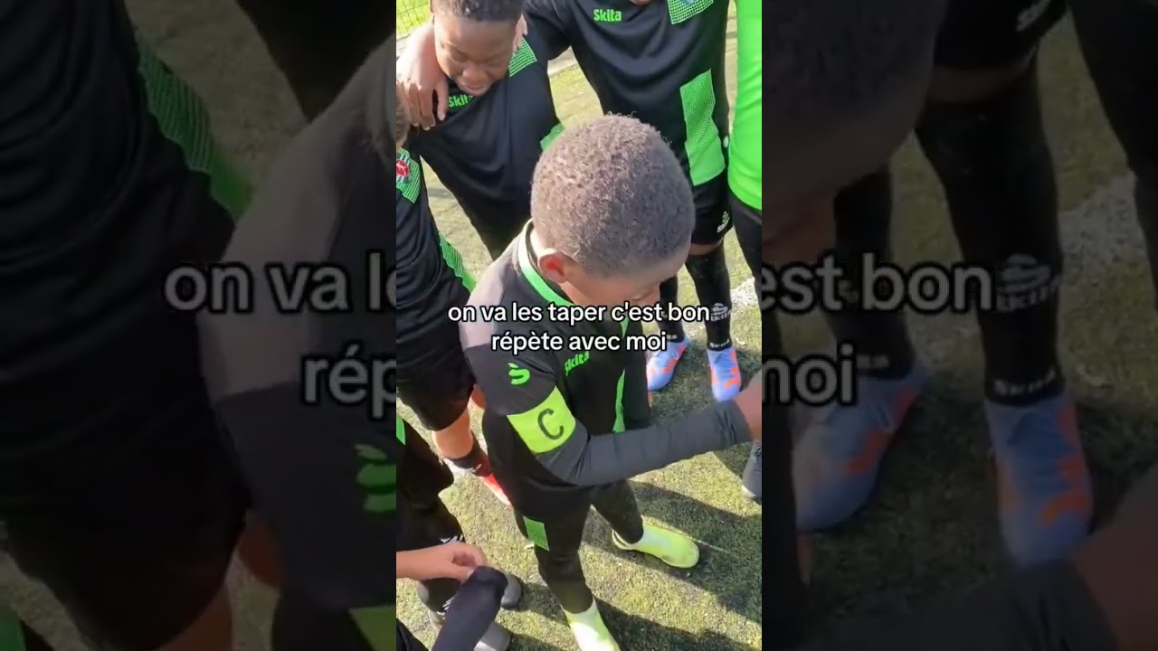 La causerie de ce petit pour motiver ses coéquipiers 🔥🤣 #football #foot