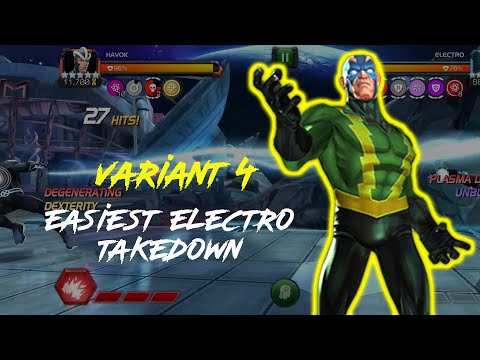 Easiest way to defeat Electro Variant 4 Chapter 1 Boss | Marvel contest of champions.
