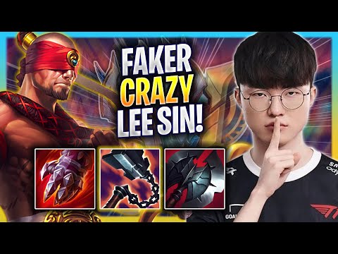 FAKER IS SO CRAZY WITH LEE SIN! - T1 Faker Plays Lee Sin JUNGLE vs Vi! | Bootcamp 2023