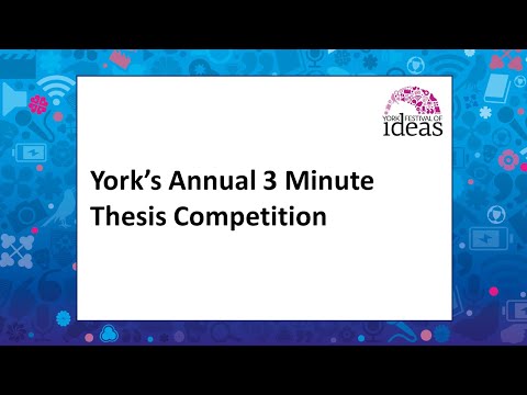 York’s Three Minute Thesis competition - 2022 Final