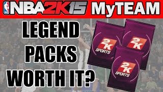 NBA 2K15 My Team Pack Opening - LEGEND PACKS WORTH IT? | NBA 2K15 Pack Opening