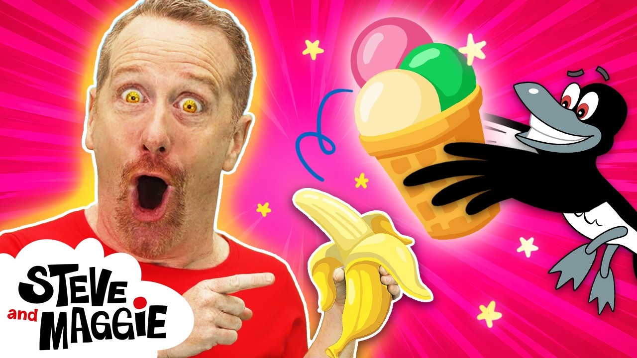 Healthy Food for Kids with Steve and Maggie | Animal Island Adventure & Monster Truck Toys