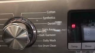 Samsung washing machine red flashing drum icon or warning symbol fix.