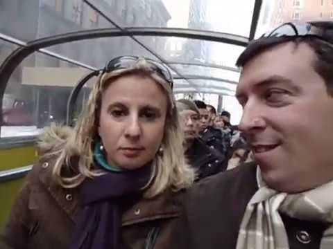 Touring New York City. Evangelina Sfilio & Javier Santich in Manhattan