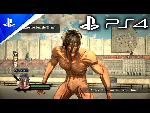 Attack on Titan Wings of Freedom - PS4 Gameplay