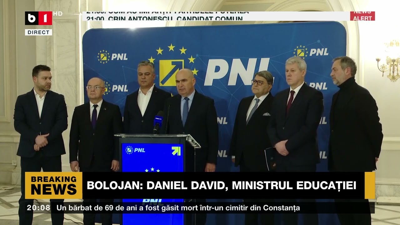 BOLOJAN ANUNȚĂ DECIZIILE LUATE ÎN PNL. DECLARAȚII DUPĂ CONSULTĂRI_Știri B1TV_22 dec. 2024