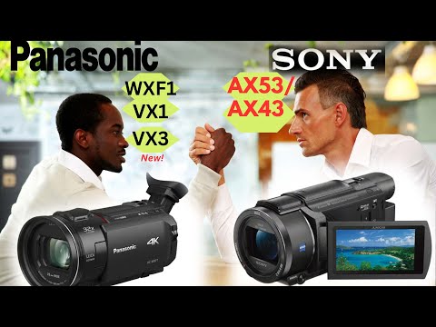 Sony AX53 vs. Panasonic WXF1 (VX1& new VX3)!  A 2024/2025 camcorder battle!
