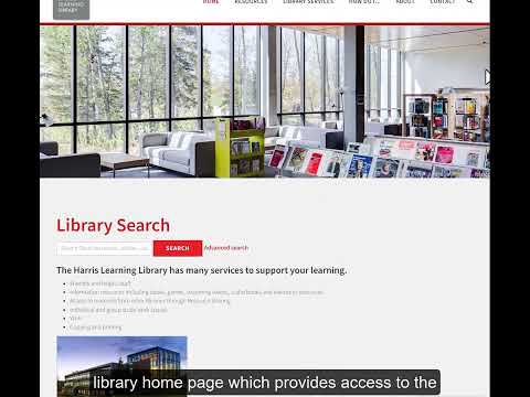 Home Page Video Canadore Online Library Tutorial 