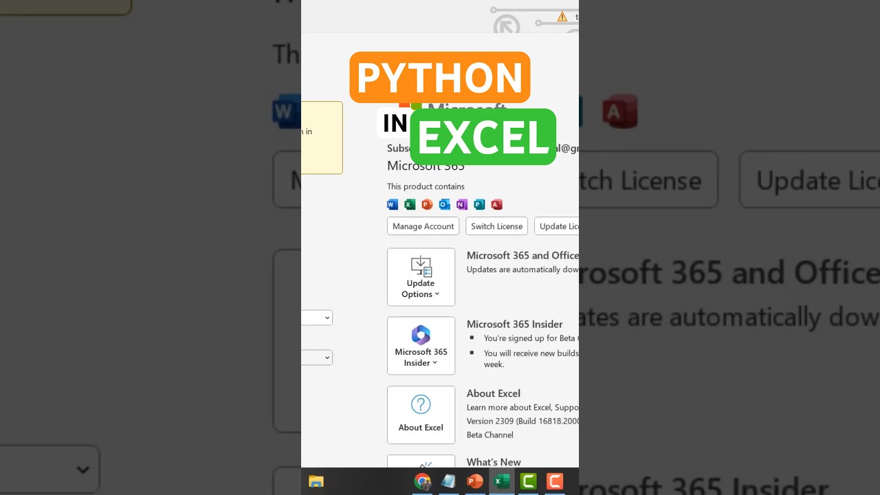 INTRODUCING PYTHON IN EXCEL🤯 | SETUP + INTRODUCTION #excel #python #datascientist