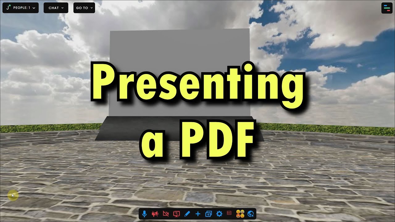 Presenting a PDF in FrameVR