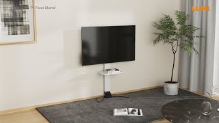 Super Slim TV Floor Stand with Storage Shelf丨FS49H-46TD丨LUMI