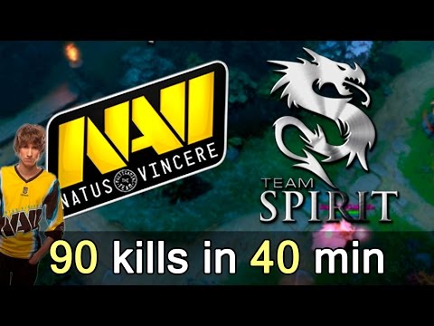 90 kills in 40 min classic CIS Dota — NaVi vs Spirit