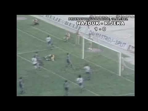 Hajduk - Rijeka 1:0, 18. 8. 1985. - strijelac Ivan Gudelj