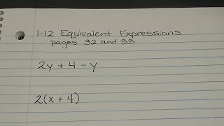 Ms. Seiler's Math Lesson Topic 1 Lesson 12