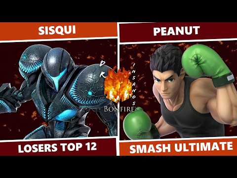 Dr. Insano's Bonfire 3: Losers Top 12 - Sisqui (Dark Samus) Vs Peanut (Little Mac) SSBU