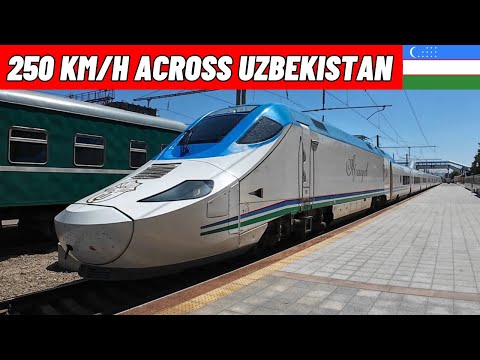 Riding Uzbekistan's Superfast AFROSIYOB High-Speed Train in Business Class 🇺🇿