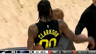 Clarckson wants to fight bane & Jackson Jr.after flagrant foul 😡Jazz Vs Grizzlies Jan.8 2022 - 2023