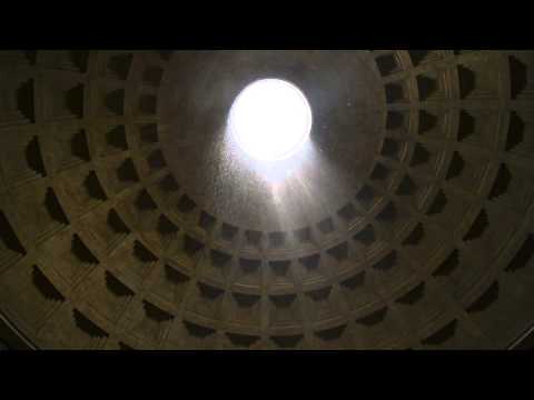 Pantheon in the rain