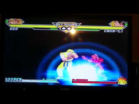 Capcom Vs snk 2 combo parry ken - chunli 17 hits