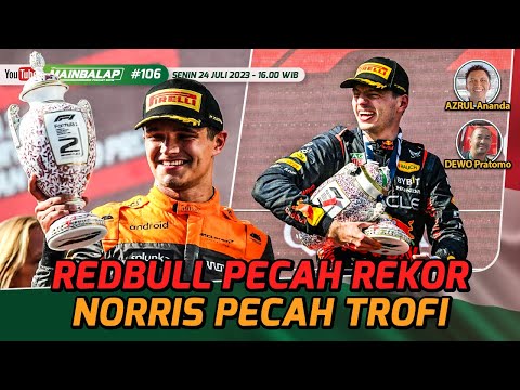 Redbull Pecah Rekor, Lando Norris Pecah Trofi - GP Hungaria