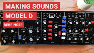 Video thumbnail for Making sounds with Behringer MODEL D for any Genre (Ambient, Techno, Synthwave, SFX) by XNB