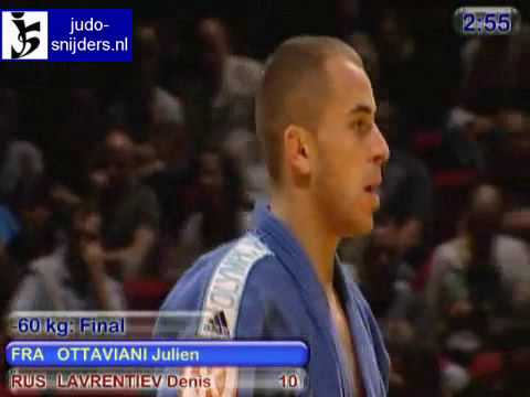 Judo 2009 Birmingham: Ottaviani (FRA) - Lavrentiev (RUS) [-60kg].