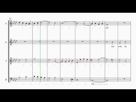 Handel's Messiah Part 25  - And with His stripes  - Tenor practice part