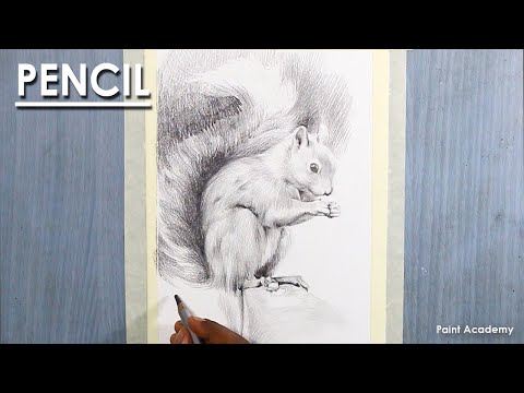 Mountains and Pine Tress Watercolor Pencil Landscape Drawing | steps to follow