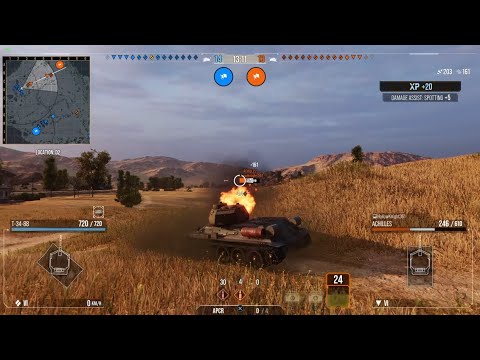 WOT CONSOLE PS4 / T-34-88 / Gameplay