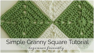 Simple Crochet Granny Square - Beginner Friendly
