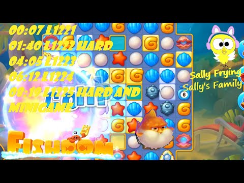 Fishdom level 1221 to 1225