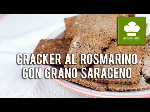 Cracker al rosmarino con farina di grano saraceno | Ricetta | Vegan | Senza glutine né lattosio
