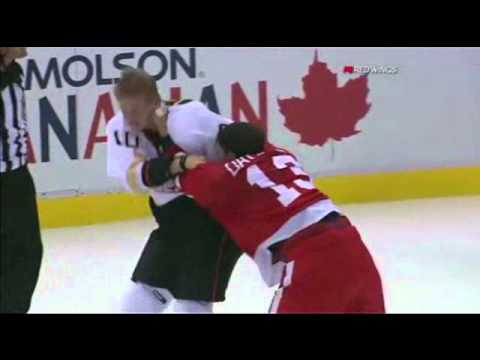 Pavel Datsyuk vs Corey Perry - October 8/2010