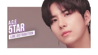 A.C.E - 5TAR (Incompletion) Line Distribution (Color Coded)