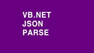 Download the video "vb.net json parse coding practice"