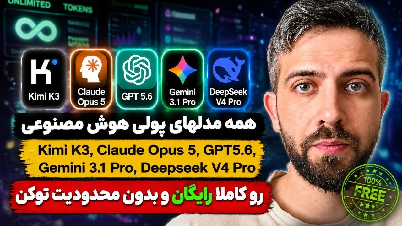همه مدل‌های پولی هوش مصنوعی را رایگان استفاده کن!