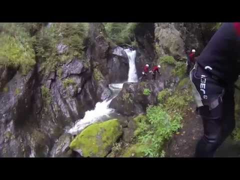 Canyoning und Rafting Extrem im Ötztal Österreich Auerklamm
