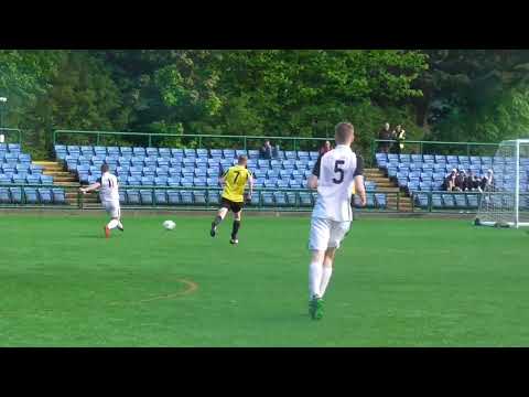 Adam McCullough scores for Corinthians v Rushen Utd (1-1) Hospital Cup final 20 May 2022