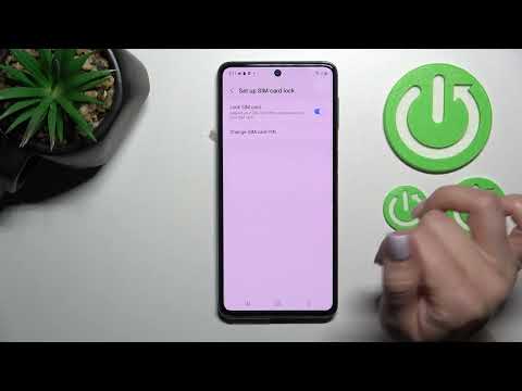 How to Lock SIM Card with SIM PIN in Samsung Galaxy M53 - Set SIM PIN