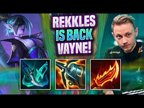 REKKLES BRINGS BACK VAYNE! - KC Rekkles Plays Vayne ADC vs Caitlyn! | Season 2022